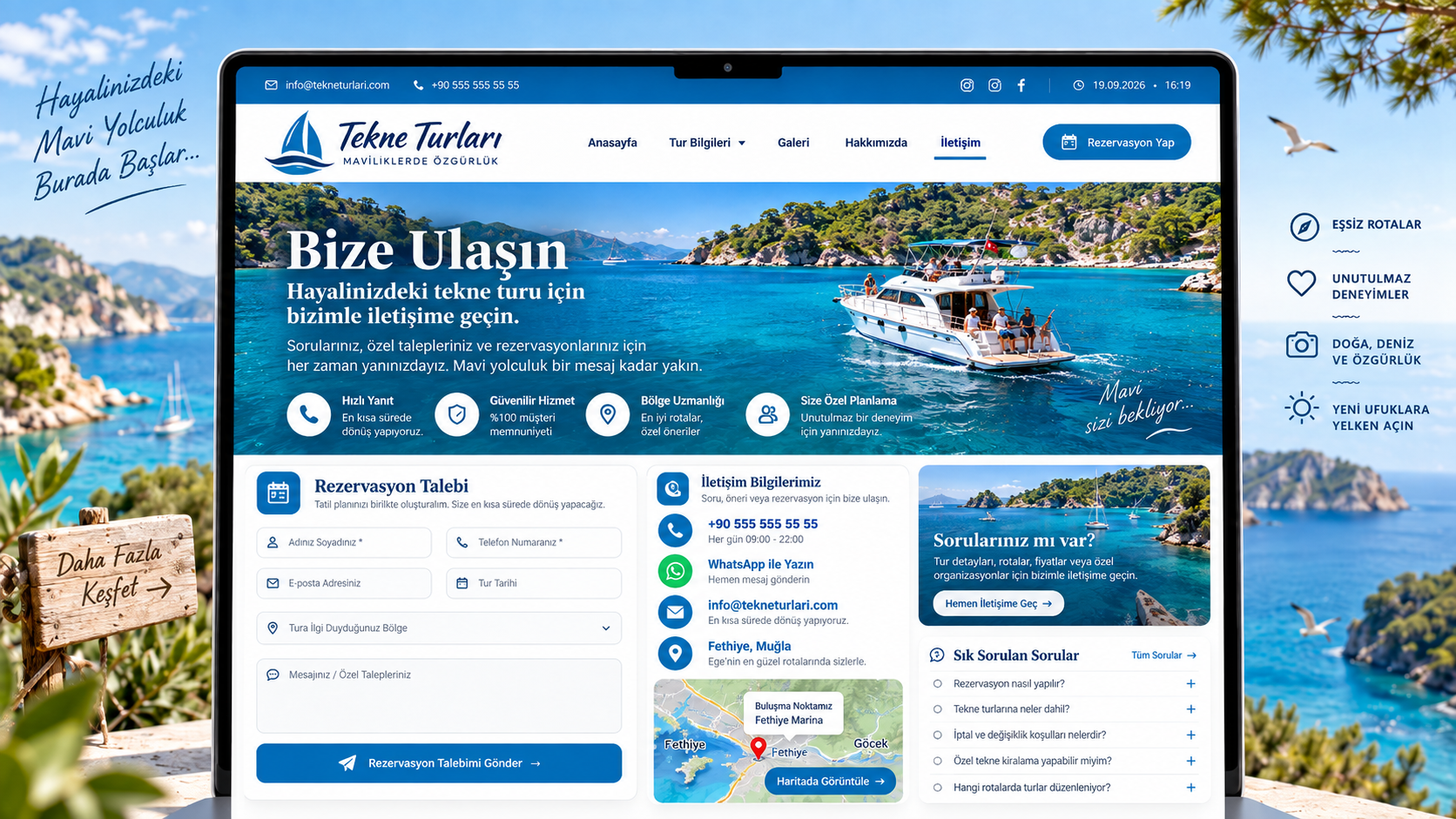 Tekne Turları web sitesi tanıtım görseli 3